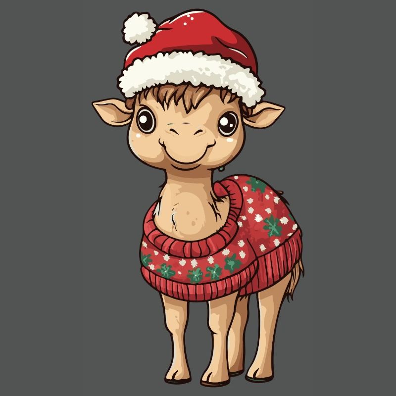 Kamel Weihnachten Comic