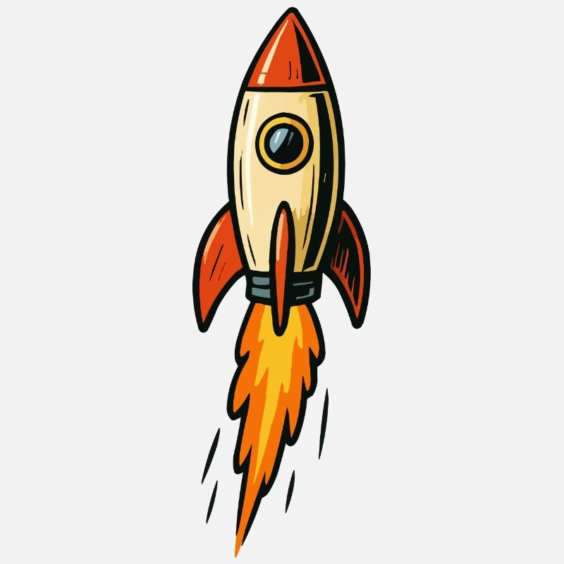 Illustration de fusée Fire Flight