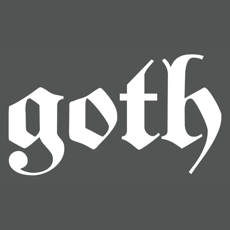 Goth - Gothic Dunkel Grunge Emo Schwarz Geschenk