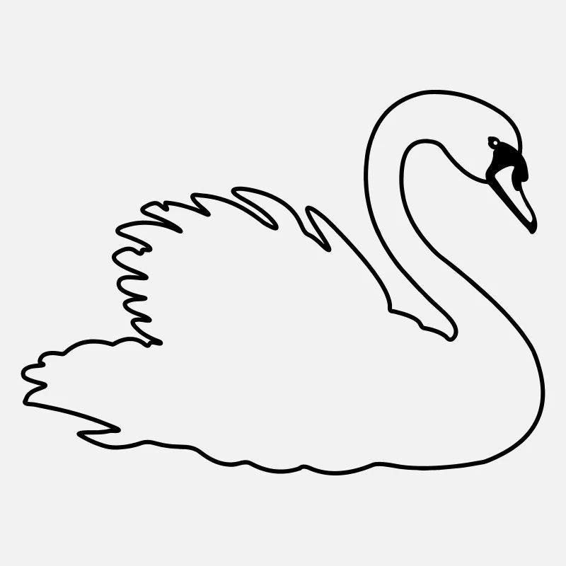 Transparenter Schwan