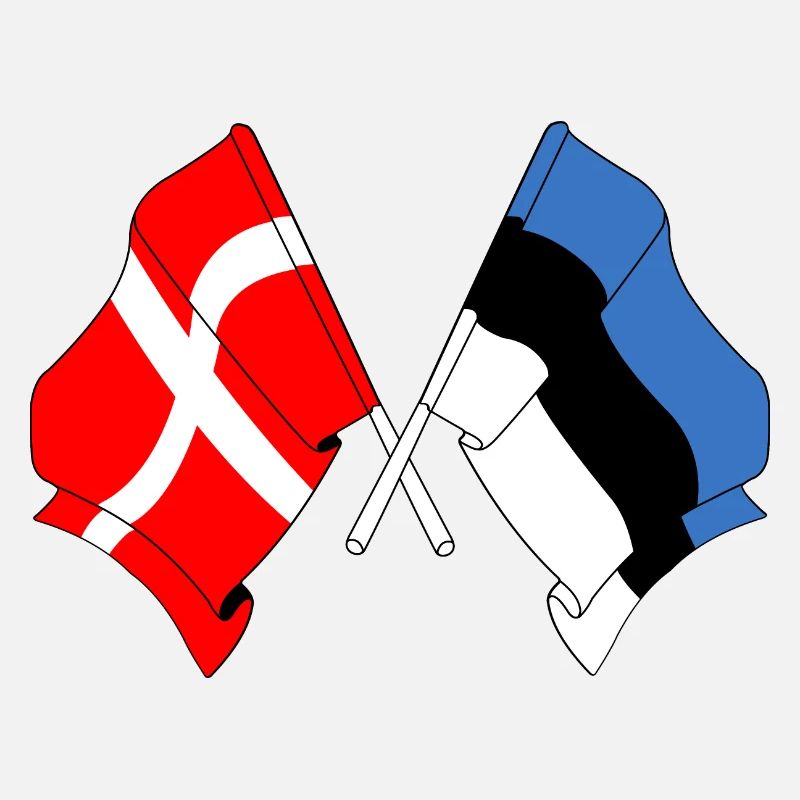 Drapeau Danemark drapeau Estonie