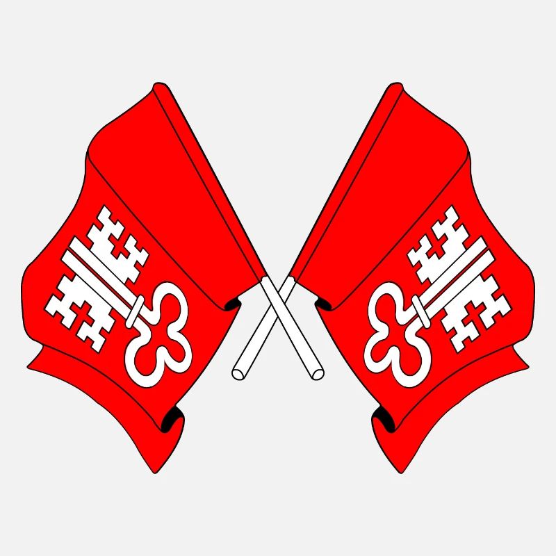 Deux drapeaux Nidwald Suisse