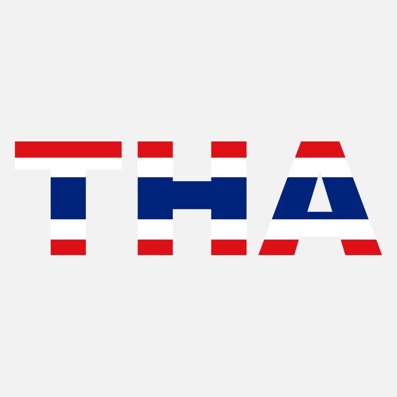 Thailand Flagge ISO Code THA