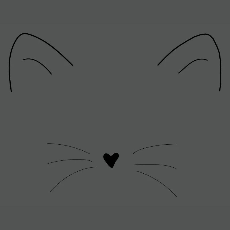 Cat ears muzzle face gift idea