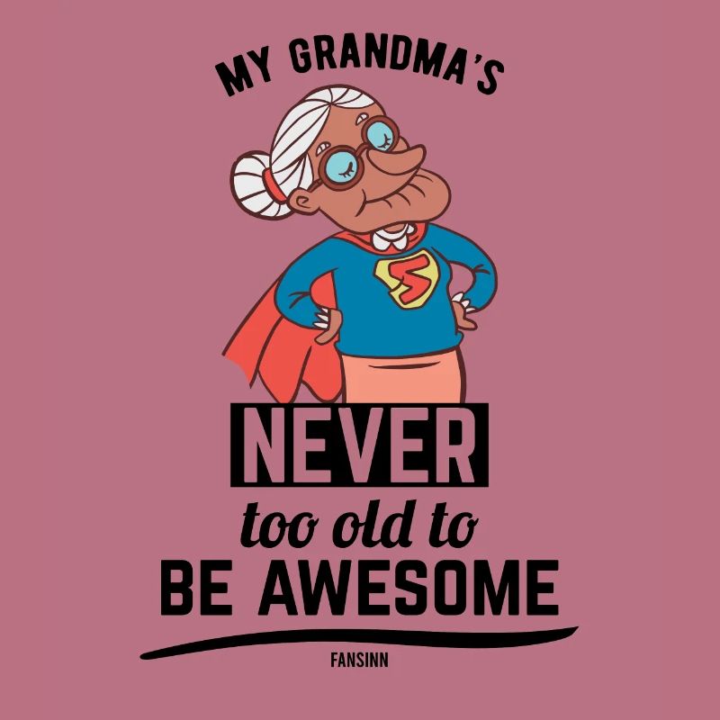 coole Oma Mutter Großmutter Held