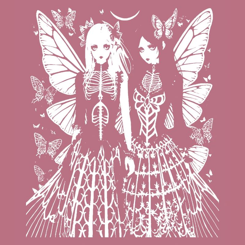 Fairycore Esthétique Grunge Squelette Fée Goth G