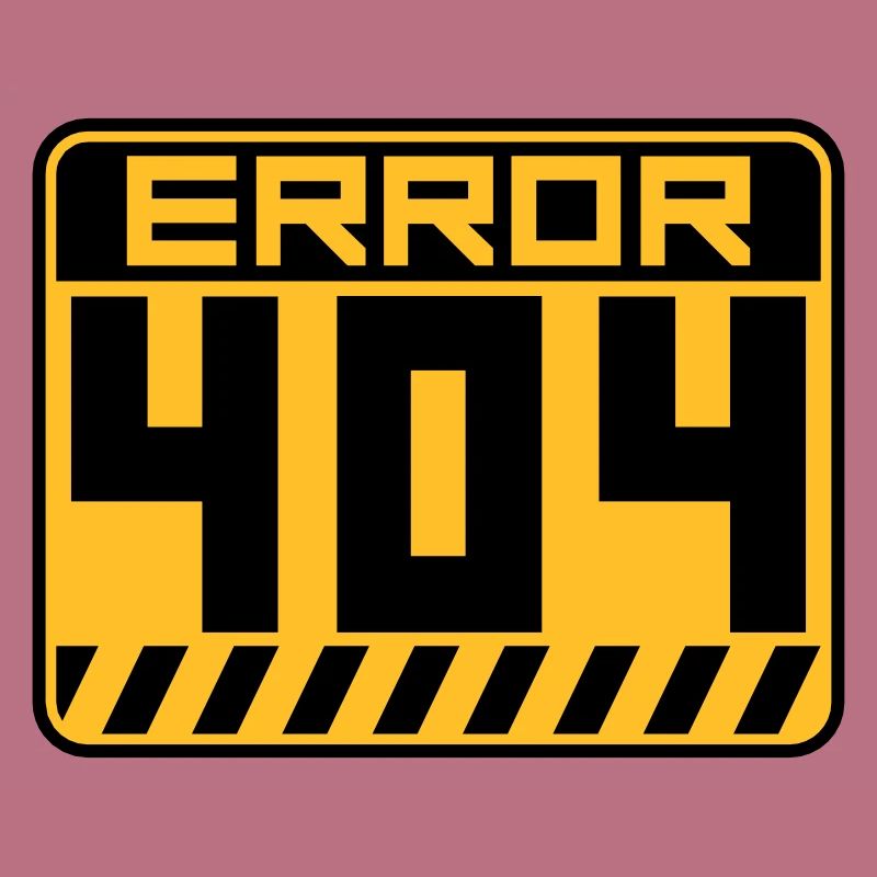 Error 404 Schild Warnung