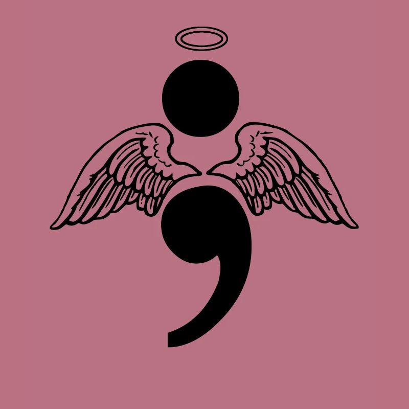 Semikolon Engel Depression Suicide Geschenk