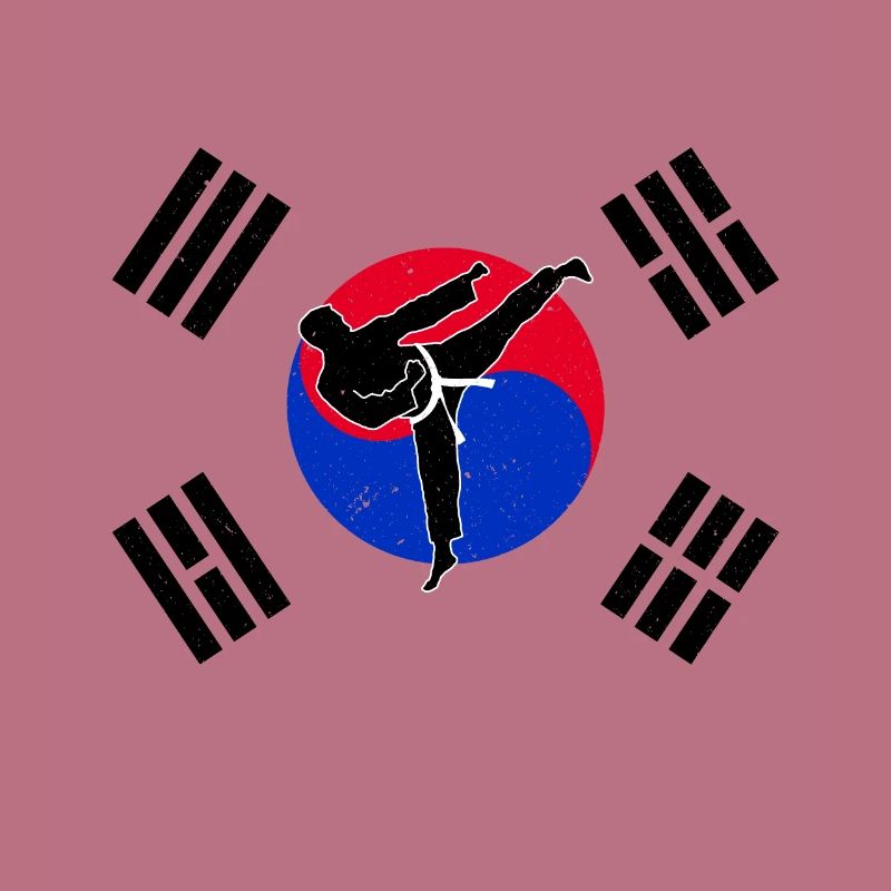 Taekwondo Drapeau Corée