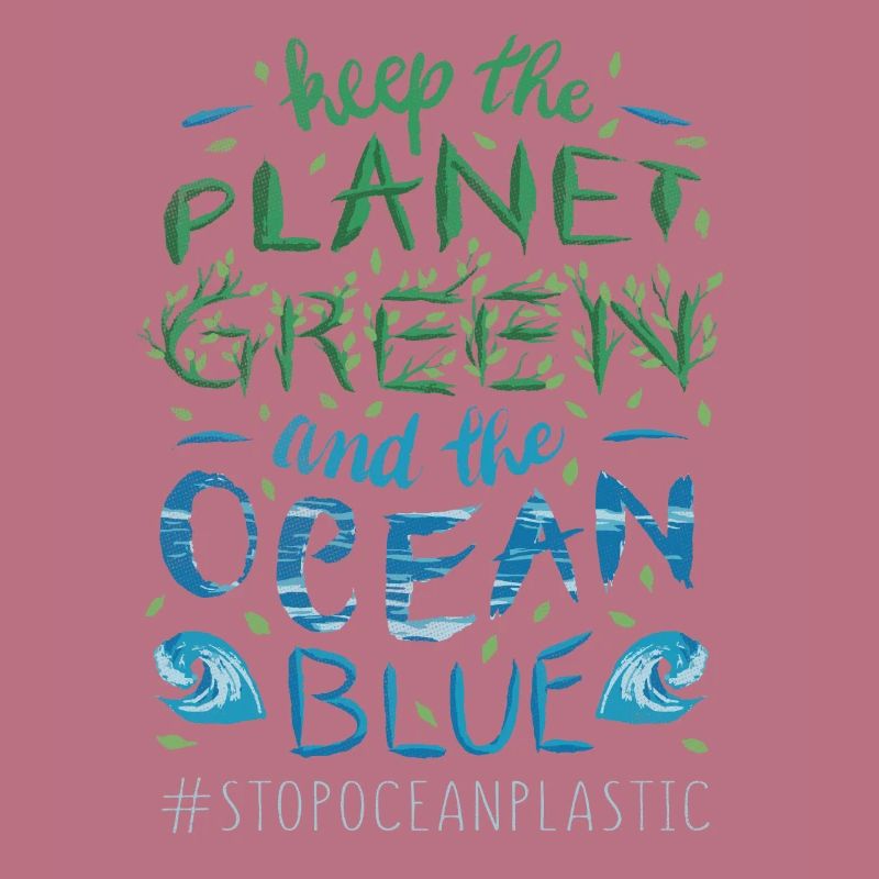 Keep Planet Protect Save Stop Plastic Oceans Day