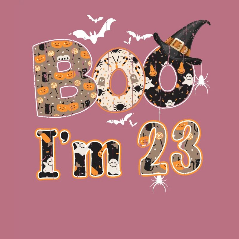 Halloween Pattern Ghost Creatures Naissance Age 23