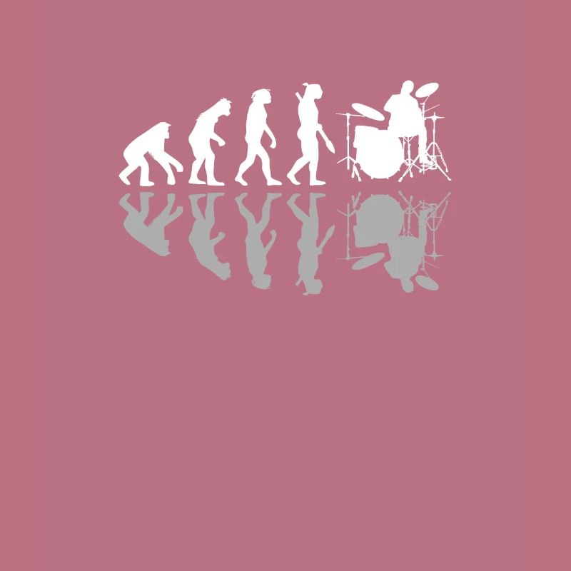 Human Evolution Drummer Drumming Lovers Drums