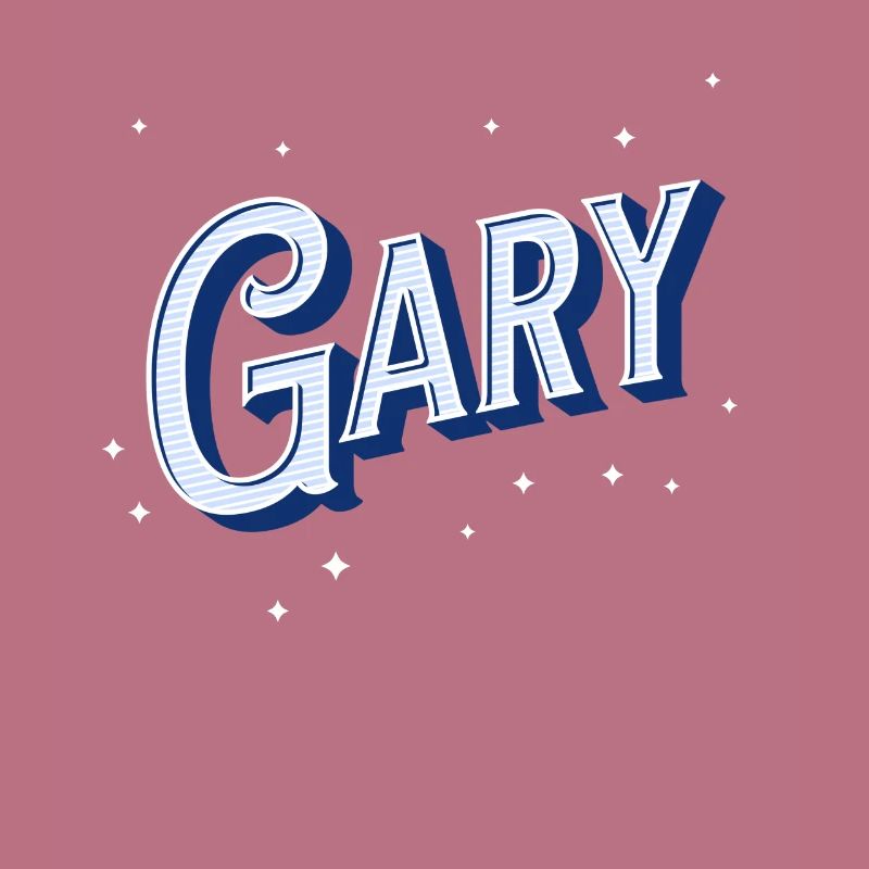 Gary's name personalized