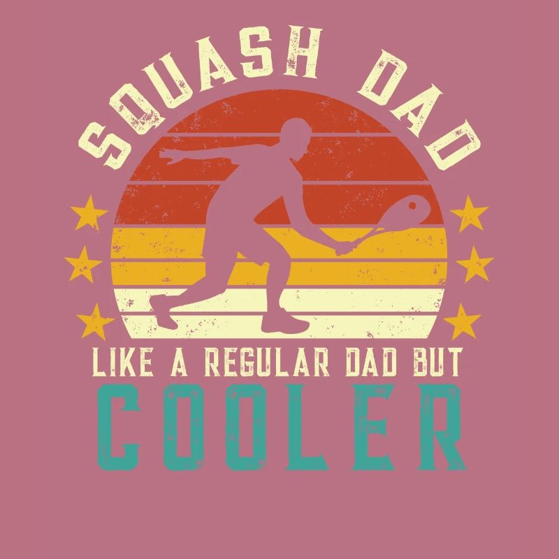 Squash Player Squashen Squash Ball Racket Father
