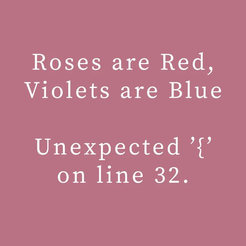 Programmeringsdigt, bug