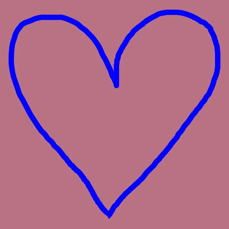 Herz blau Geschenkidee
