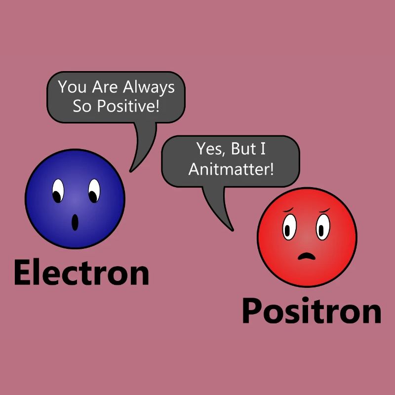 I Antimatter Electron Positron Gift Idea Funny