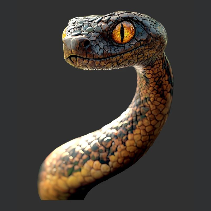 Serpent Python Cobra Mamba Serpent à sonnettes Serpent