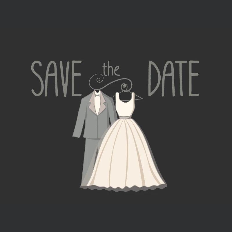 Wedding Save The Date Illustration