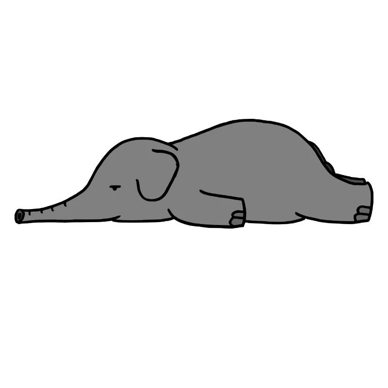 Sleeping elephant