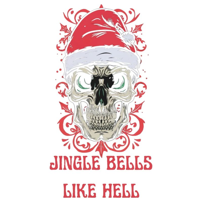 Conception de crâne de Noël : Jingle Bells comme l’enfer