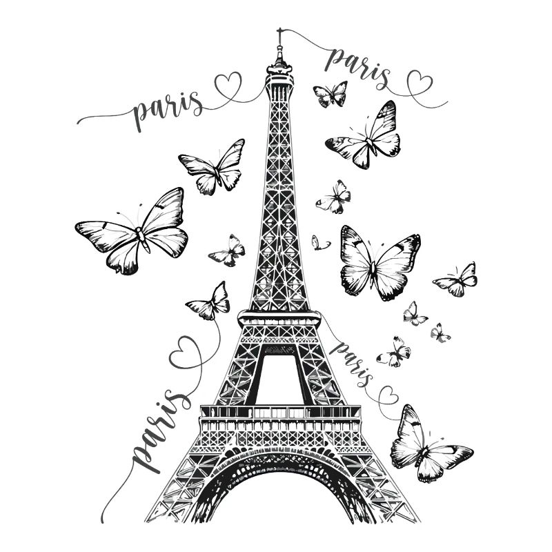 Paris Eiffelturm Frankreich Schmetterlinge Kunst