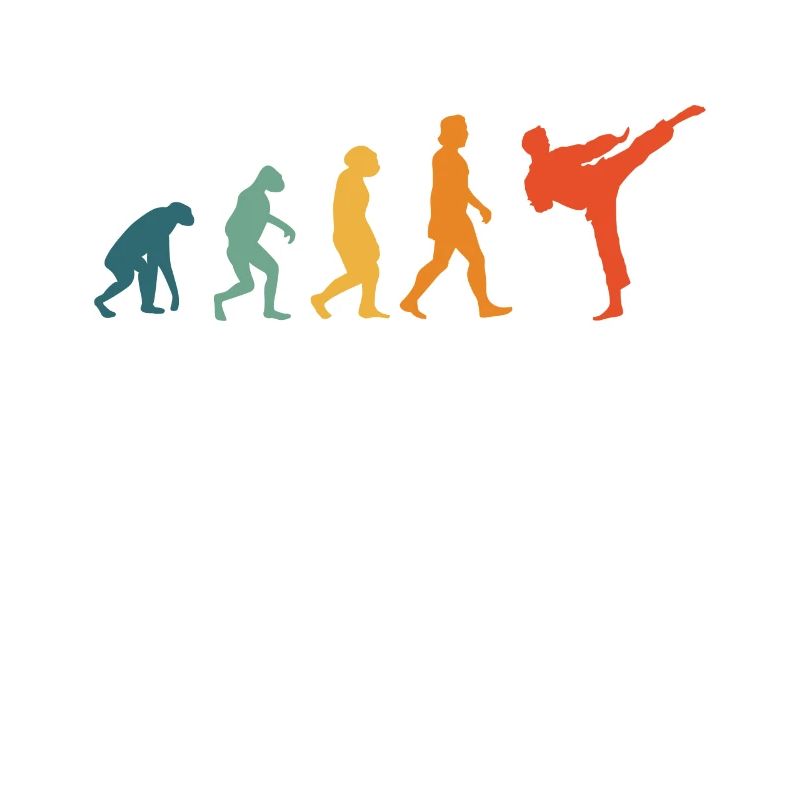 Karate Evolution Retro Kampfkunst Kampfsport