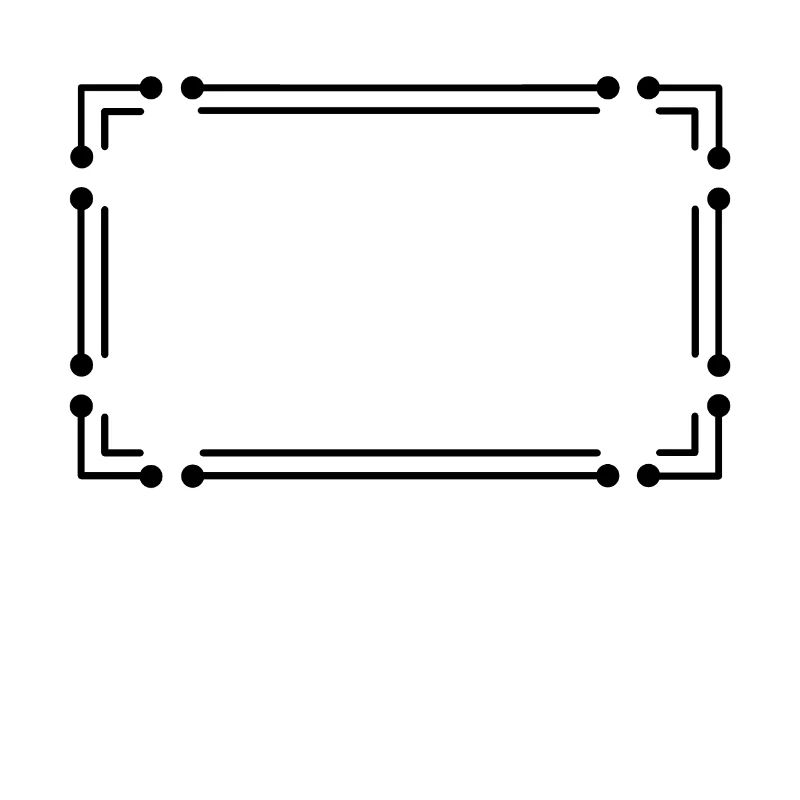 Frame Line Stroke Punke in black