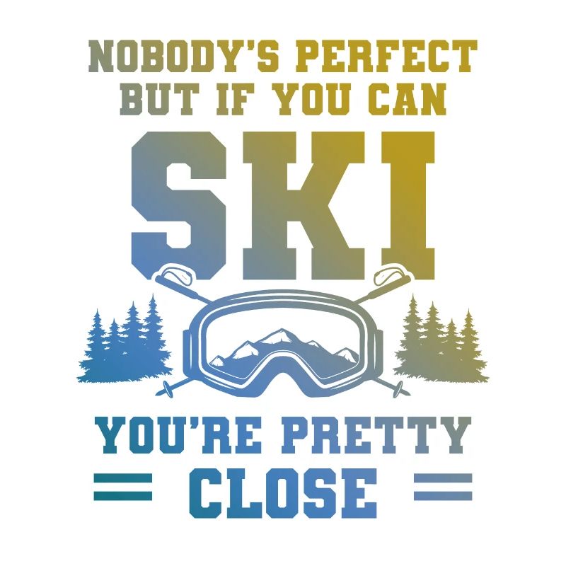 No one is perfect skiing
