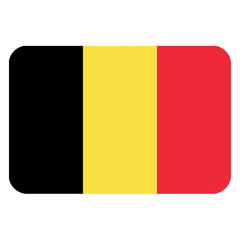 BELGIUM FLAG round corner 400 dpi