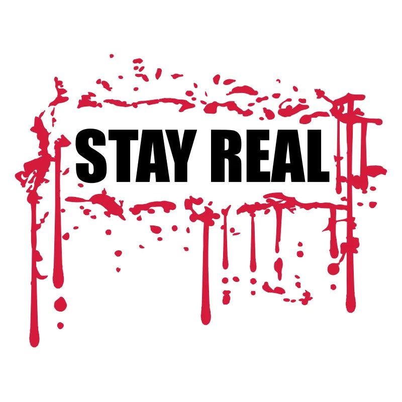 frame edging stay real red blood graffiti sprit