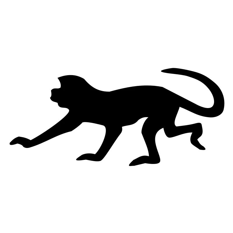 Shadow Monkey - 1 color vector