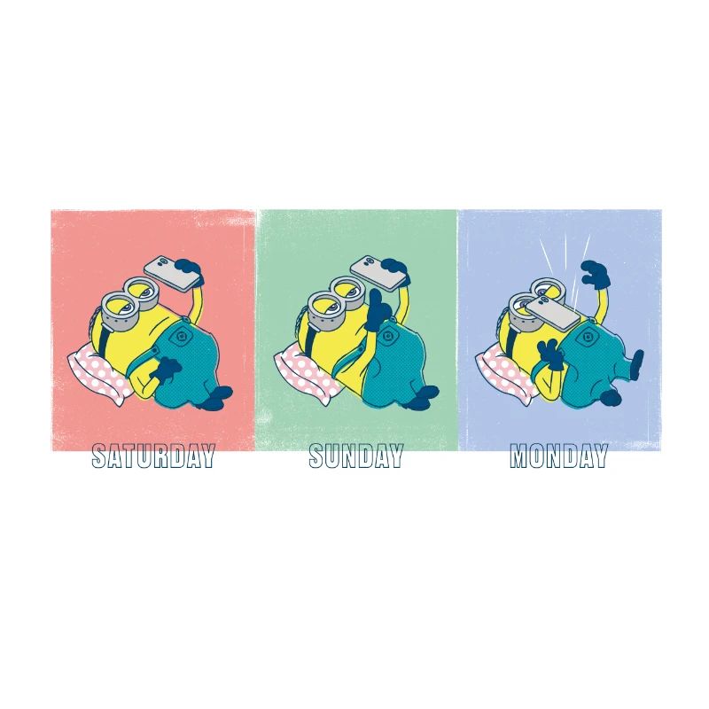 Minions Dave Samstag Sonntag Montag Meme