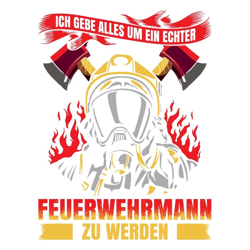 Ich Gebe Alles Ein Echter Feuerwehrmann Zu Werden