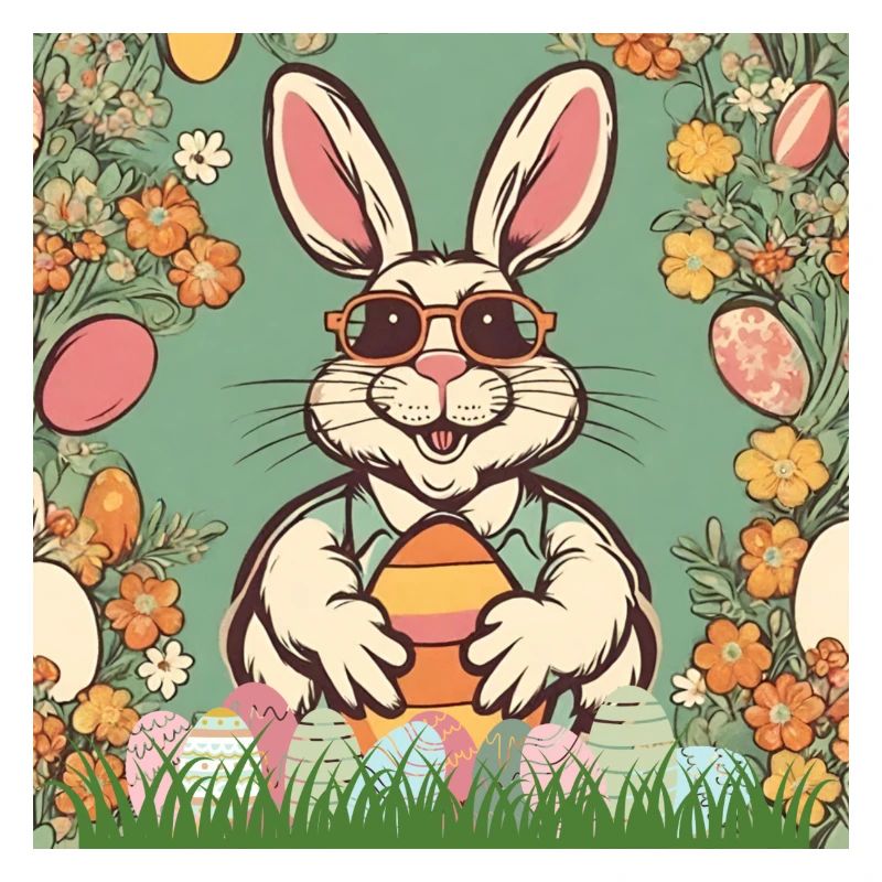 Easter Bunny Retro Sunglasses Easter Easter Eggs Cool