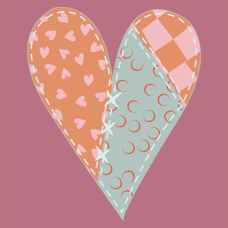 Patchwork Herz Nr. 8