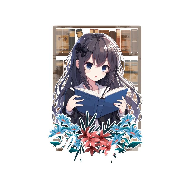 Nur noch ein Kapitel Anime-Mädchen-Lesebuch