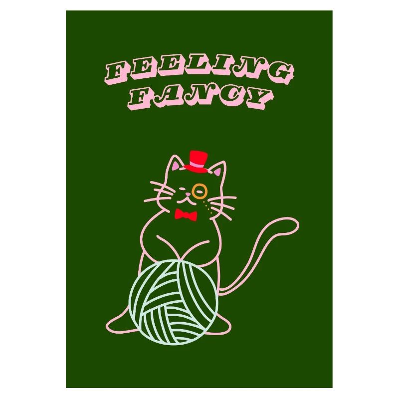 Chat qui se sent chic
