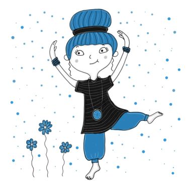 Bine: balla nel blu