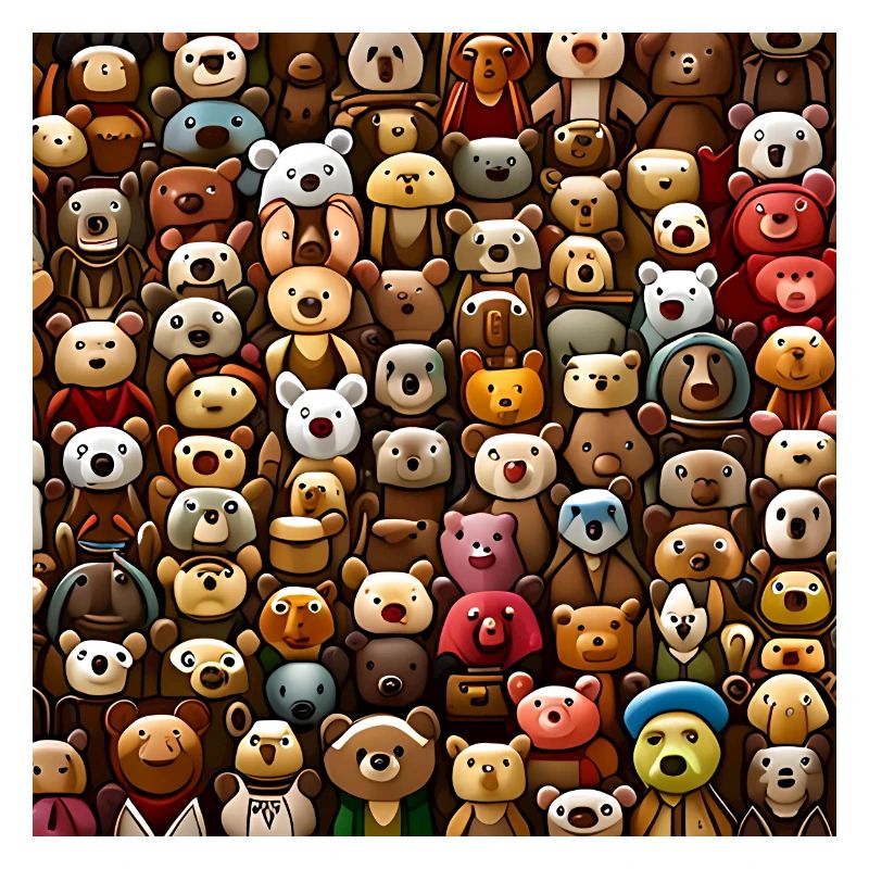 Kuschelige Teddybären Muster