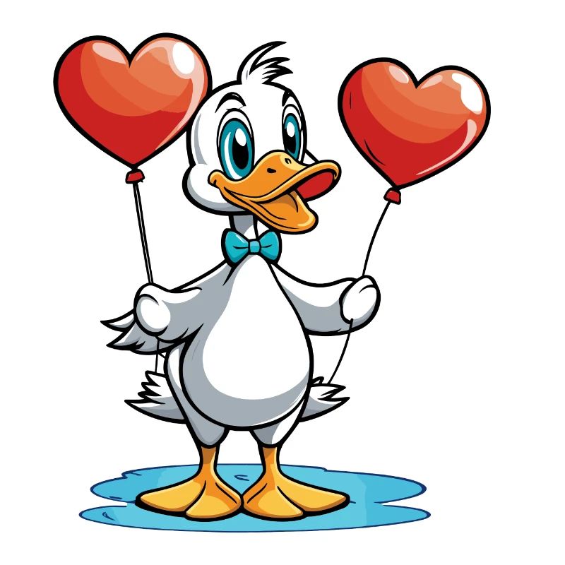 Coeur de canard - Saint-Valentin