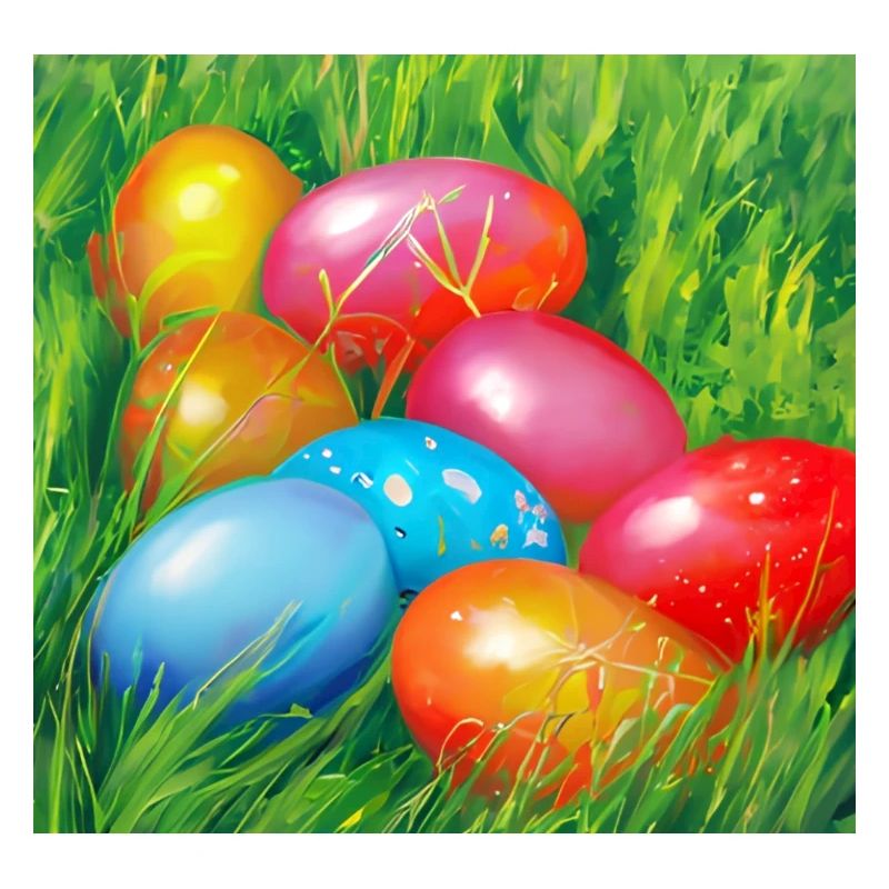 Colorful Easter eggs