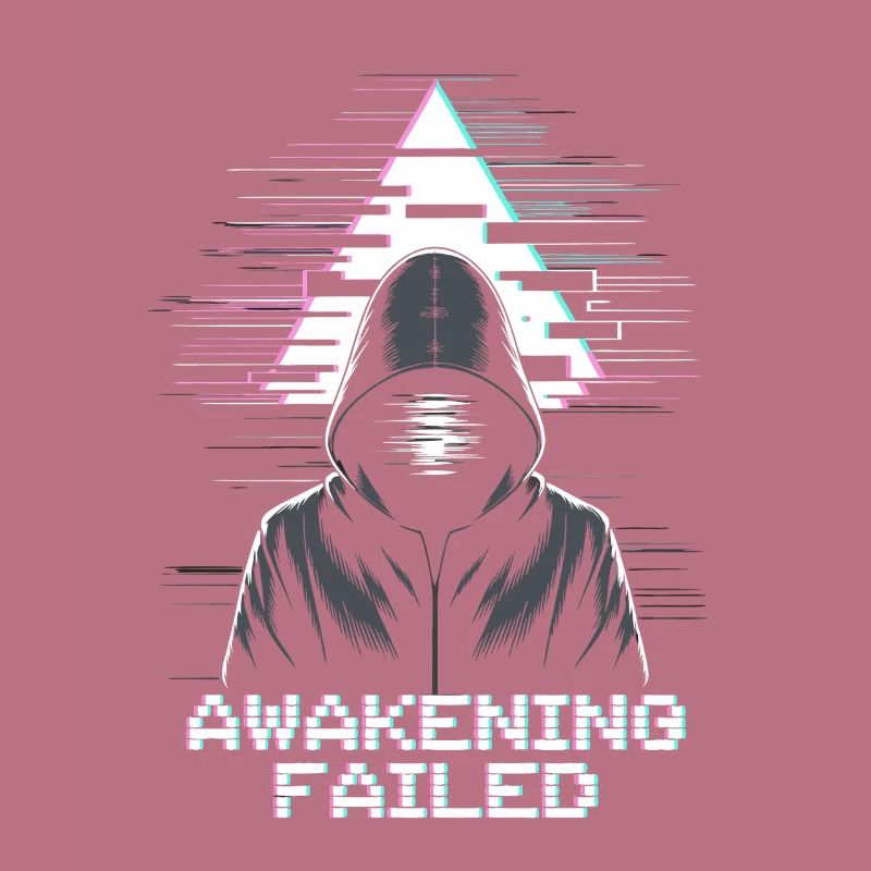 Glitch-Hacker mit „Awakening Failed“ Look