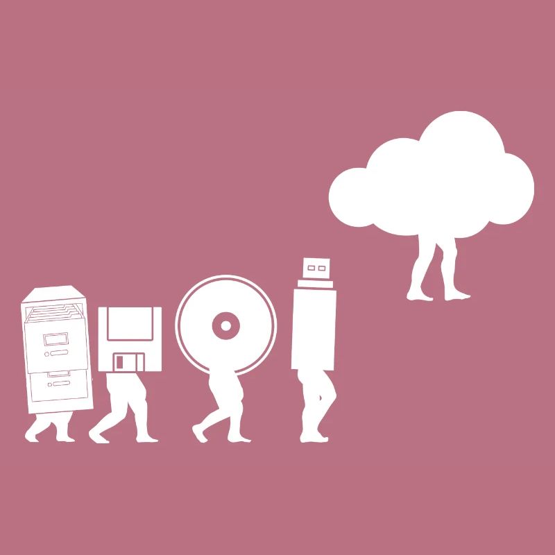 Evolution du stockage des données Codage Informatique Cloud
