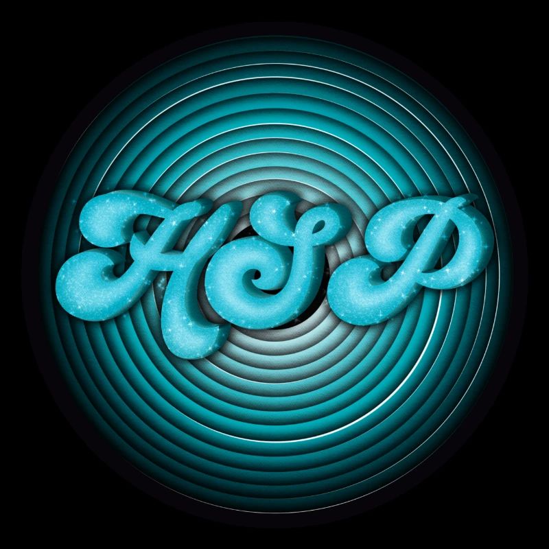 HSP - highly sensitive person circles turquoise