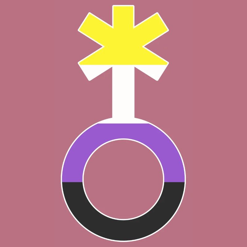 Nonbinary Gender Neutral Symbol Nonbinary