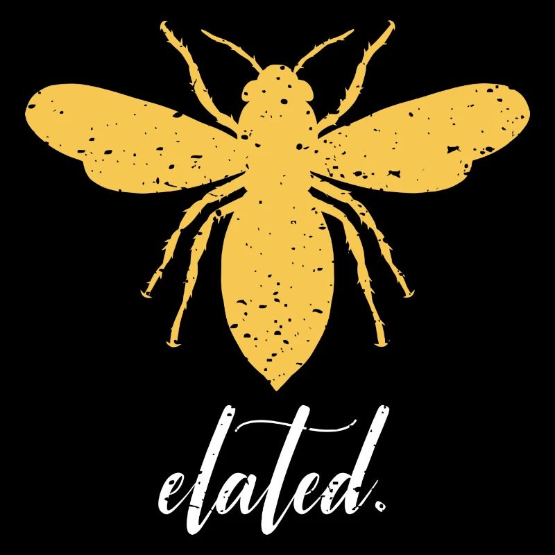 Yellow Bee Elated Bee Be Elated