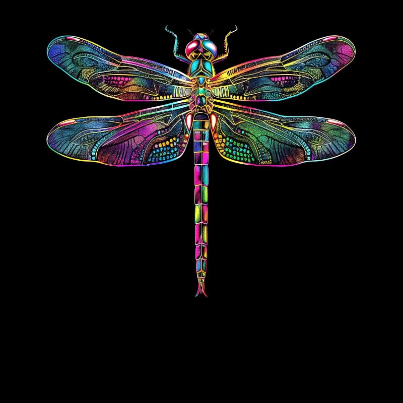 Libellule Libellule Ailes Colorées Libellules Mignonnes