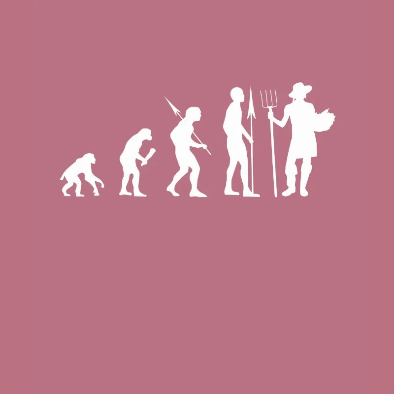 Gartenarbeit Evolution Gärtner Geschenk