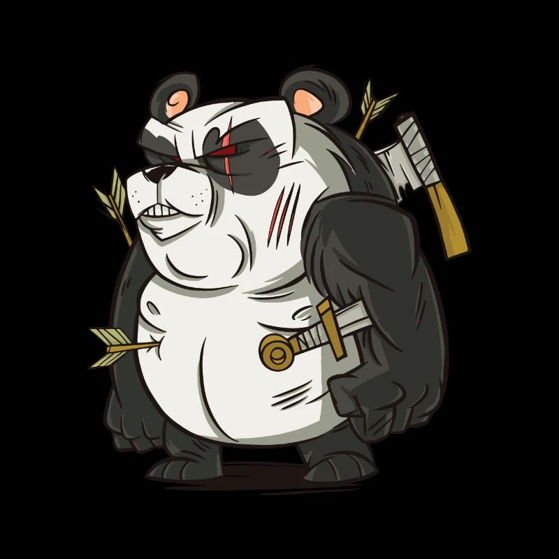 Warrior Panda Fighter Fight